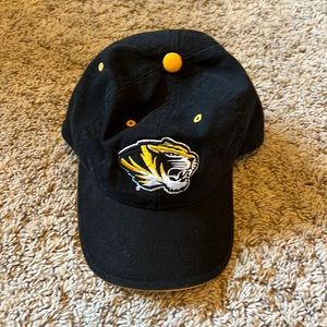 Youth Mizzou Tigers black yellow baseball hat adjustable